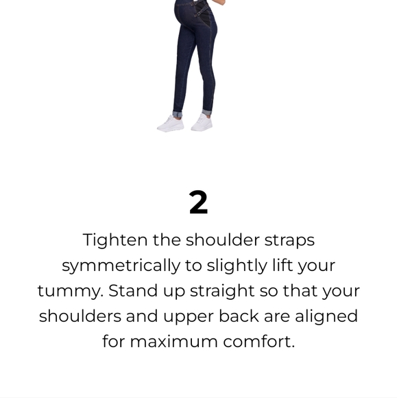 Johnny Mama Maternity overalls.Indigo blue. Size Medium maternity - Picture 9 of 10